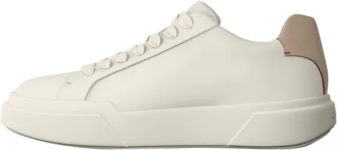 Calvin Klein Lth Ym0Ym01344 - Scarpe Basse da Uomo, con Lacci e Suola Spessa, Colore Bianco (Marshmallow/Nomad), 38