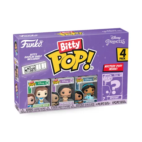 Funko Bitty Pop! Disney Princess - Peasant Belle, Pocahontas, Jasmine E una Mini Figura