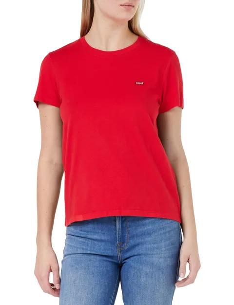Levi's The Perfect Tee, T-Shirt Donna, Script Red, XXS