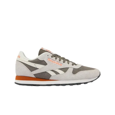 Reebok Scarpe da Ginnastica in Pelle, Unisex, Colore Grigio Scuro/Grigio Calco, 41 EU