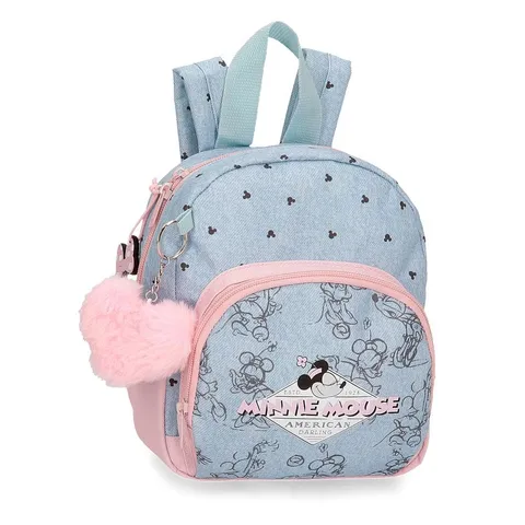 Disney Joumma Bags Minnie American Darling Zaino per bambini, blu e rosa, realizzato in