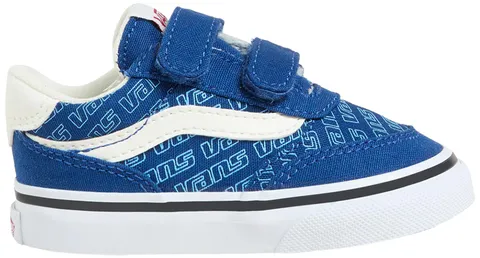 Vans Brooklyn, Scarpe da Ginnastica Unisex - Bambini e Ragazzi, 7WM - Retro Logo True Blue, 19 EU