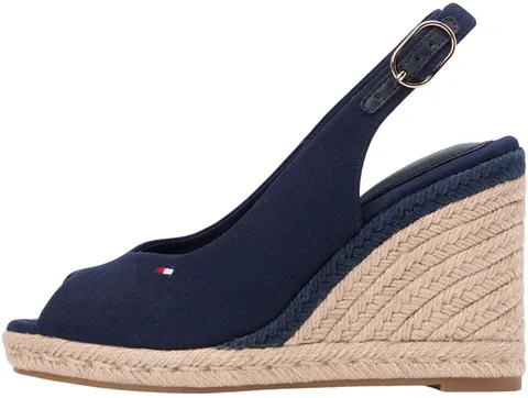 Tommy Hilfiger Espadrillas Espad con zeppa alta da donna FW0FW0FW09343 con zeppa, blu