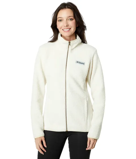 Columbia Panorama Full Zip, Giacca In Pile Con Cerniera Intera Donna, Chalk, Taglia S