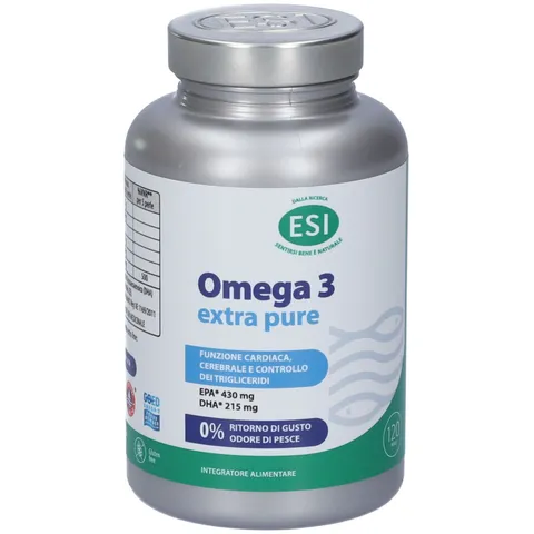 ESI, Omega 3 IFOS Extra Pure, Integratore Alimentare di Olio di Pesce Concentrato con