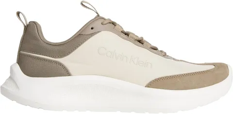 Calvin Klein Uomo Light Eva Runner HM0HM02241 Low Top, Rosso (Desert Taupe/Avena), 40