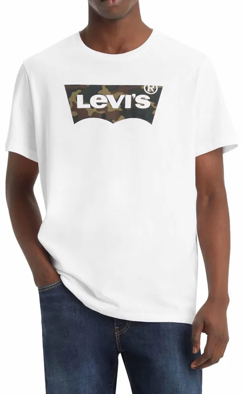 Levi's Housemark Graphic Tee, Uomo, Hm Ssnl Filll White, XL