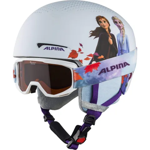 Alpina ZUPO Disney Set, Casco da Sci Girls, Frozen II, 48-52