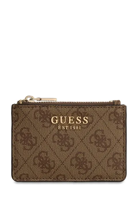 Guess Donna Porta Carte Laurel Ii Slg Credit Card Case Beige