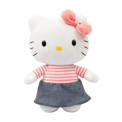 Hello Kitty Giochi Preziosi Morbido Peluche Hello Kitty 30 cm con Outfit alla Moda