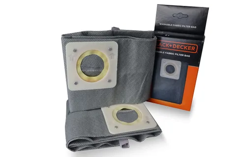 Black+Decker Sacchetti Filtro in Stoffa Sacchetti Filtro in Stoffa, Grigio, Taglia Unica