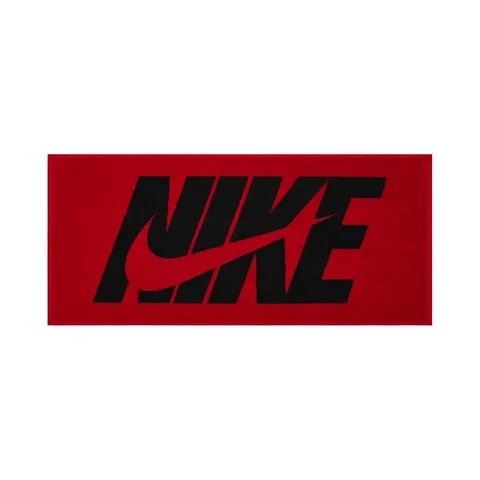 Nike Jacquard Medium Graphic Asciugamano Sportivo Black/University Red/Black One Size