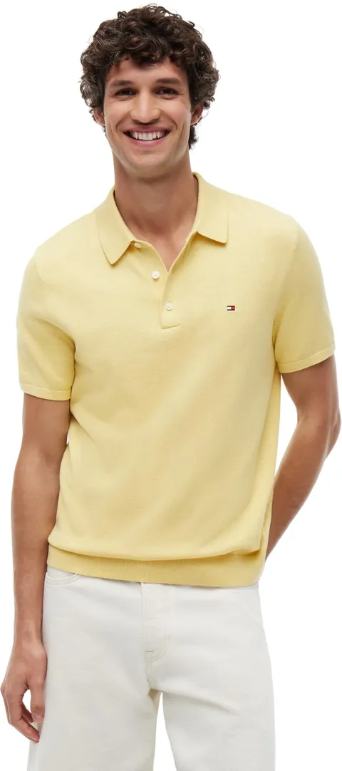 Tommy Hilfiger Essential Cotton Knitted Polo Mw0mw37396 Altri Maglioni, Yellow