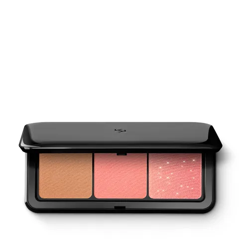 KIKO Milano Multi Finish Trio Blush & Bronzer Palette 01 | Palette Viso Con 1 Bronzer E 2