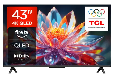 TCL 43T6C - Smart TV QLED 4K HDR10+ da 43", Fire TV con Dolby Atmos