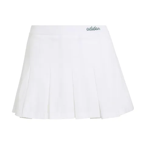adidas Femme Seasonal Essentials Colorpop Skirt with Inner Leggings, White/Collegiate
