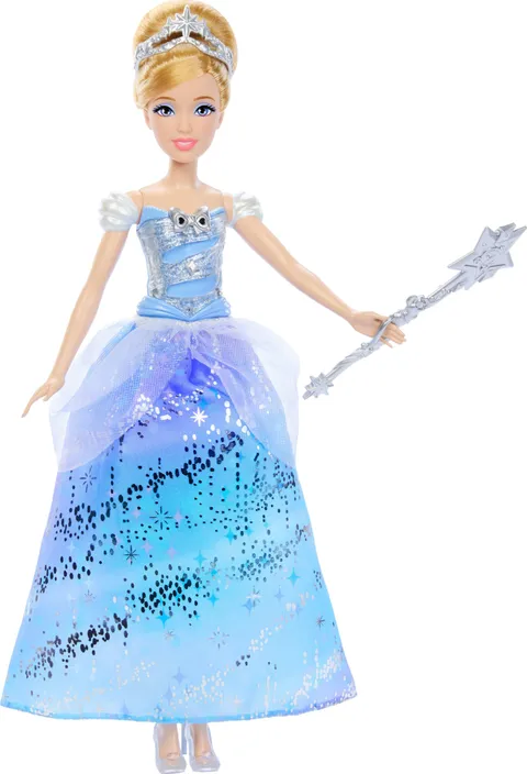 Mattel Disney Princess - Cenerentola Ballo Incantato, bambola ispirata al film con abito