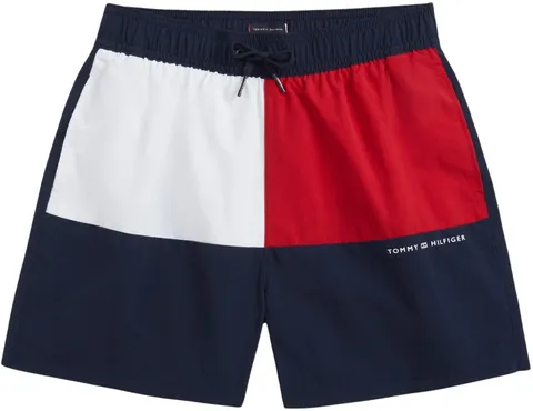 Tommy Hilfiger Bambino Pantaloncino da Bagno Medium Drawstring con Coulisse, Blu (Dark