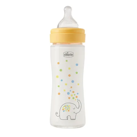 Chicco Biberon Perfect Easy Flusso Lento, con Tettarella Physio in Morbido Silicone e