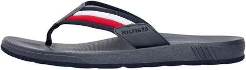 Tommy Hilfiger Uomo Infradito Molded Beach Sandal con Fascetta in Tessuto, Multicolore (Rwb), 40