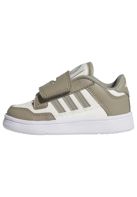 adidas Unisex - Bimbi 0-24 Rapid Court Infant Shoes, Silver Pebble/Cloud White/Ftwr