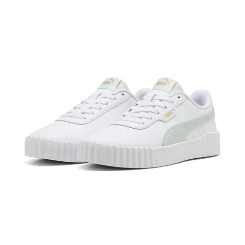 PUMA Sneakers Carina 3.0 da Donna 38.5, White Créme De Mint Green