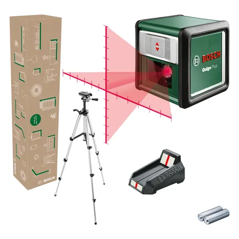 Bosch Home and Garden livella laser a croce Quigo Plus con treppiede allineamento