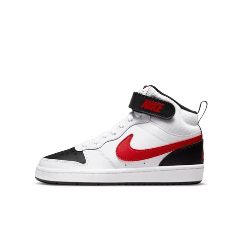 Nike Sneaker Court Borough Mid 2 (GS), Bianco, CD7782-100, 37.5 EU (5Y US)