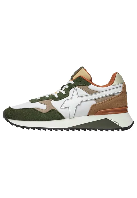 w6yz Sneakers in Tessuto Tecnico e Suede, Militare 40