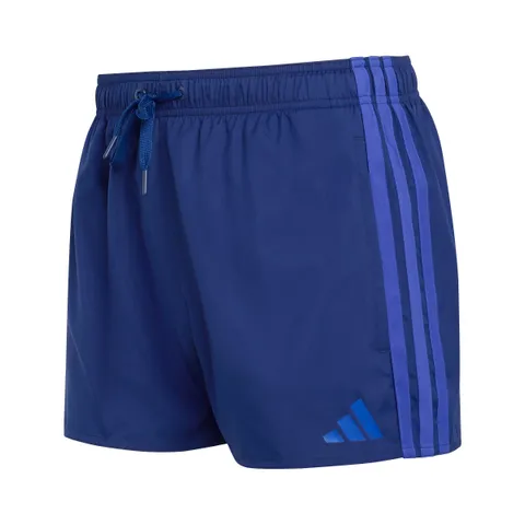adidas Homme 3 Stripes Swim Shorts 3 inch, Dark Blue/Semi Lucid Blue, XS