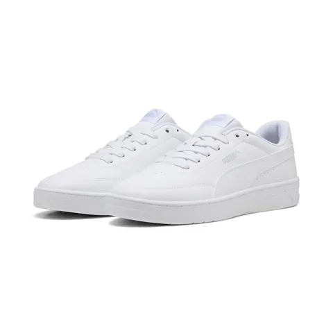 Puma Court Classic Clean - Scarpe da Ginnastica Unisex, Puma White-Cool Light Gray