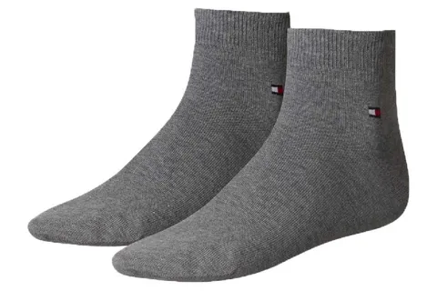 Tommy Hilfiger Quarter, Calzini Uomo, Grigio, 43-46
