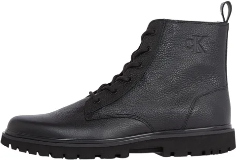 Calvin Klein Uomo Stivali Mezza Gamba Eva Mid Tumbled con Lacci, Nero (Triple Black), 40