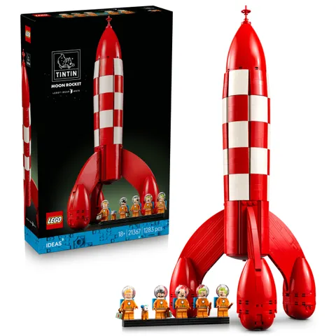 LEGO Ideas Razzo Lunare di Tintin - Kit Modellismo Spaziale per Adulti da Esposizione - 5