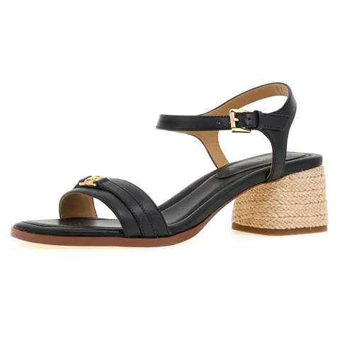 Michael Kors 40R5MAMS1L-001 Mandy Mid Sandal Donna, Black EU 36.5