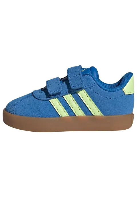 adidas Unisex - Bimbi 0-24 VL Court 3.0 Shoes Infants, Bright Royal/Pulse lime/GUM10, 21