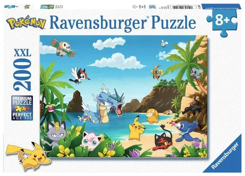 Ravensburger - Pokémon, Puzzle Educativo Per Bambini 8+ Anni, 200 Pezzi XXL