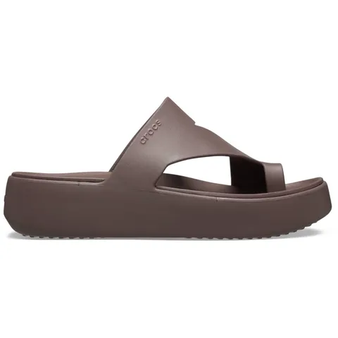 Crocs Getaway Platform Toe Loop, Sandali Donna, Truffle, 42/43 EU