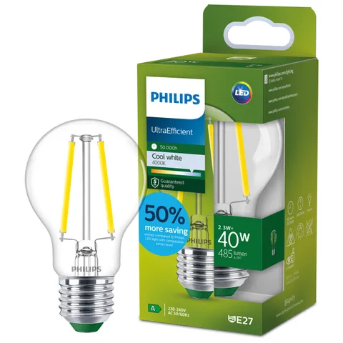 Philips Lampadina LED E27 40W Luce Bianca Fredda