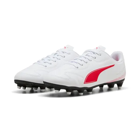 PUMA Vitoria II FG/AG JR - Scarpe da Calcio, Colore Nero e Rosso, Misura 38, Puma Nero