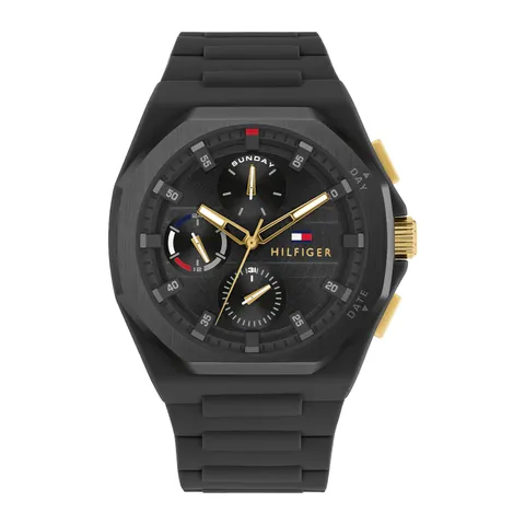 Tommy Hilfiger Orologio Analogico Multifunzione al Quarzo da Uomo con Cinturino in
