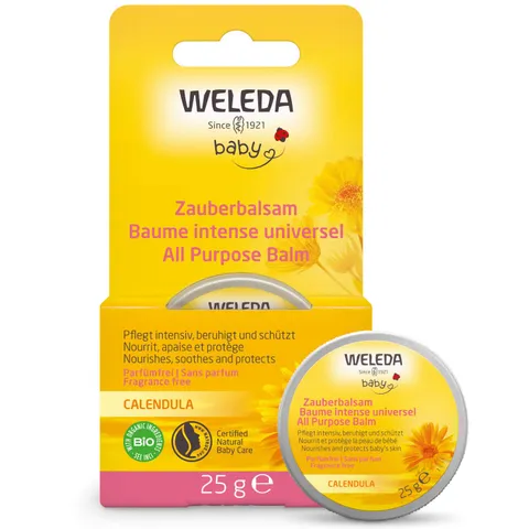 Weleda Baby Balsamo Multiuso Calendula, per guance e mento arrossati e irritati dalla