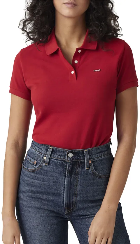 Levi's Polo da Uomo Slim Housemark, Scarlet Smile, L