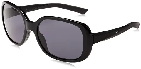 Nike Audacious S FD1883 010 Black/Dark Grey Sunglasses Woman Iniettato, Square, 54