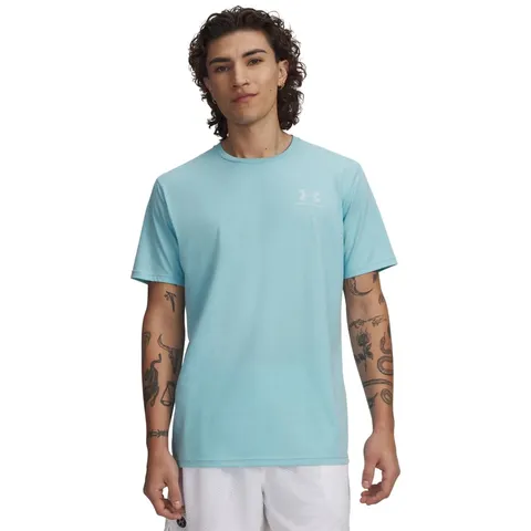 Under Armour UA M Sportstyle LC SS - Blue Haze / / Bianco - XXL