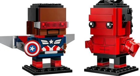 LEGO Brickheadz 40668 Captain America e Hulk Rosso