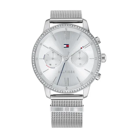 Tommy Hilfiger Orologio Analogico Multifunzione al Quarzo da Donna con Cinturino in