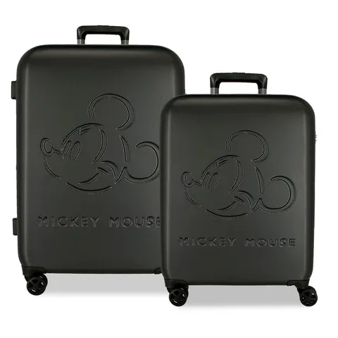 Disney Mickey Good Trip - Set di valigie, 55/70 cm, rigido, 5,65 kg, chiusura TSA, ABS