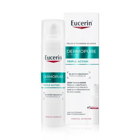 Eucerin DermoPure Clinical Siero Viso Tripla Azione 40 ml, Siero viso antimacchia