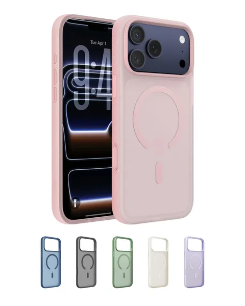 Belkin SheerForce Grip Cover per iPhone 17 Pro Max Compatibile con MagSafe, Design
